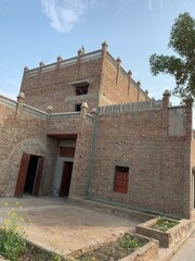 old stone house like a castle 