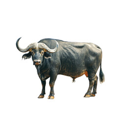 buffalo isolated on white background