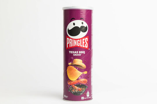 Pringles on a white background