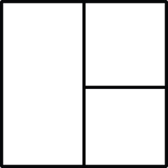 Rounded filled Editable stroke Layout Icon