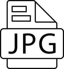 Rounded filled Editable stroke JPG Icon