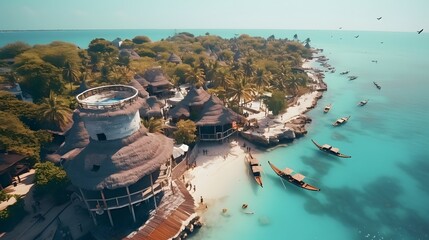Amazing bird eyes view in Zanzibar