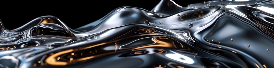 Liquid metal textures flow in a digital dance