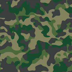 Fototapeta premium Camouflage pattern, seamless camo, military pattern 