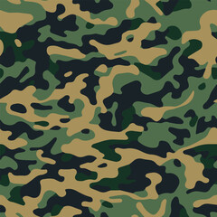 Naklejka premium Camouflage pattern, seamless camo, military pattern 