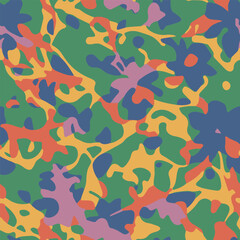 Camouflage pattern, seamless camo, military pattern 