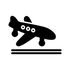 Flight Landing Vector Icon