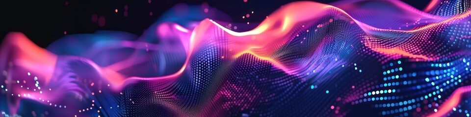 Obraz premium Dynamic neon background. Background for wallpaper, presentations, education, etc