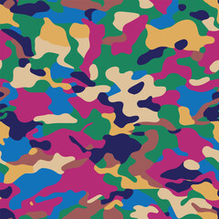 Camouflage pattern, seamless camo, military pattern 