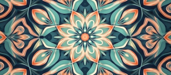 Kaleidoscope of color with beautiful ornamental - Thorough background summary - seamless