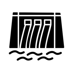 Water Dam Vector Icon