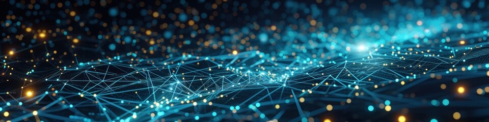 Obraz premium Network topologies dynamically change in the technical background