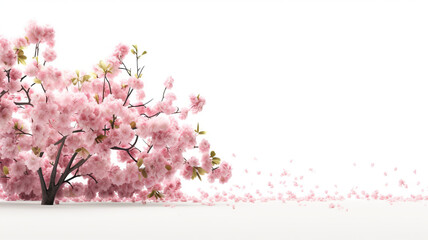 White background with an isolated spring background