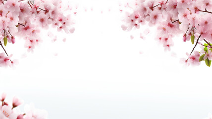 White background with an isolated spring background