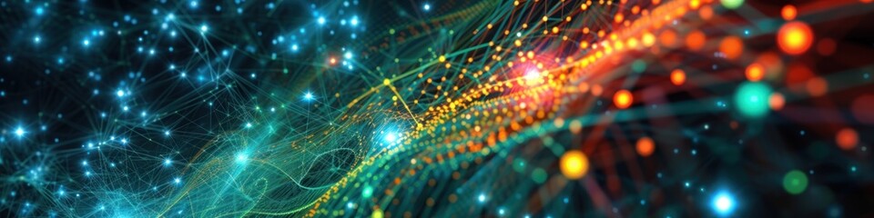 Quantum computing motifs visualize complex computational networks - obrazy, fototapety, plakaty