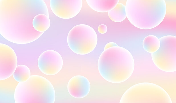 colorful abstract background, gradient, pastel, bubble