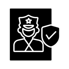 Cinema Security Guard Vector Icon