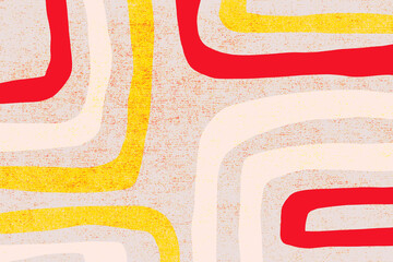 Abstract illustration with lively shapes