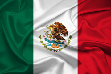 Flag Of Mexico, Mexico flag, National flag of Mexico. fabric flag of Mexico.