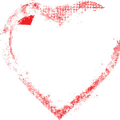 Glitch distorted heart shape . Minimal art design . Noise destroyed heart logo . Trendy defect error shapes . Glitched frame .Broken effect . Grunge texture . Distress effect .vector