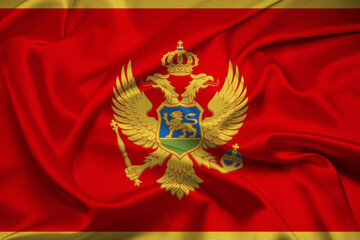 Flag Of Montenegro, Montenegro flag, National flag of Montenegro.
