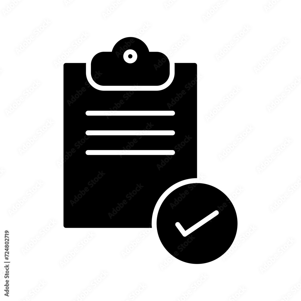 Poster Agreement Vector Icon