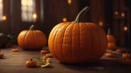 pumpkin on a table