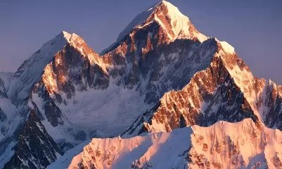 Plaid mouton avec motif K2 Enchanting Peaks: Pakistan's K2 Summit at Dawn