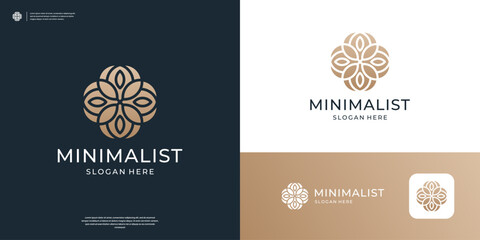 flower logo design minimalist elegant