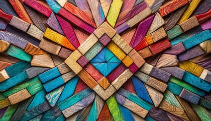 colorful texture, kaleidoscope of diversity with a background of wooden blocks in a spectrum of colors, capturing the essence, abstract colorful background