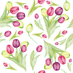 Obraz premium tulips pattern 2