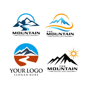 mountain logo design template vector illustration