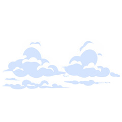 Fototapeta premium Hand drawn flat design cloud