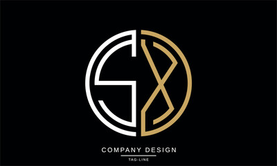 SX, XS, Abstract Letters Logo Monogram