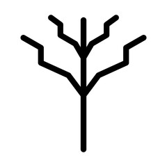 Tree with no leaves Vector Icon
