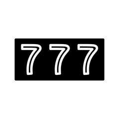 Triple Sevens Vector Icon