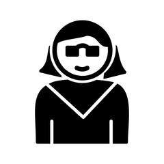 Female Professor Vector Icon