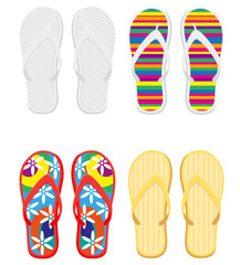 beach and sea summer leisure objects stock vector illustration