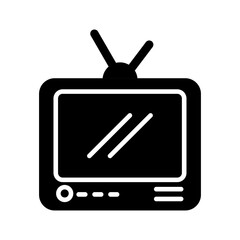 Television Broadcast Vector Icon