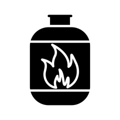 Gas Cylinder Vector Icon