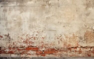 The illustration depicts a distressed, grunge empty background with rough, weathered textures, and rustic, aged features.