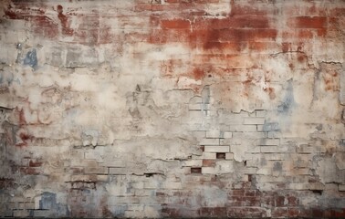 The illustration depicts a distressed, grunge empty background with rough, weathered textures, and rustic, aged features.