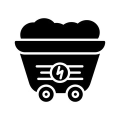 Coal Mine Vector Icon