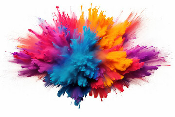 Colorful splash smoke abstract background. Generative ai.