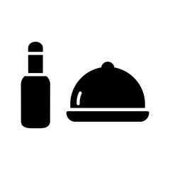 Food and Beer Vector Icon