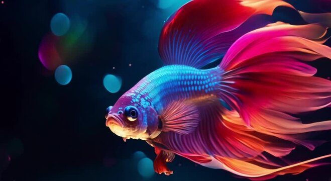 the beauty of beautiful colorful betta fish
