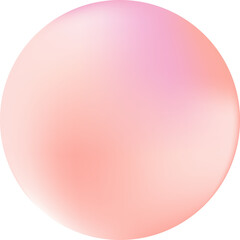 pink sphere isolated on white