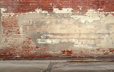 Obraz premium The illustration depicts a distressed, grunge empty background with rough, weathered textures, and rustic, aged features.