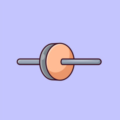 Roller Wheel Knee lustration, Vector, Icon Isolated