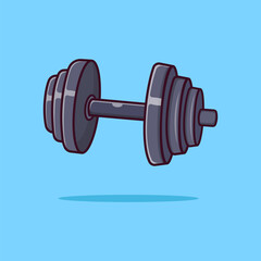 Dumble For Gym Illustration, Vector, Icon Isolated